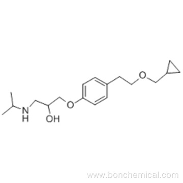 2-Propanol,1-[4-[2-(cyclopropylmethoxy)ethyl]phenoxy]-3-[(1-methylethyl)amino]- CAS 63659-18-7